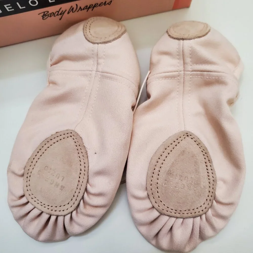 Angelo Luzio Canvas Split sole ballet shoes